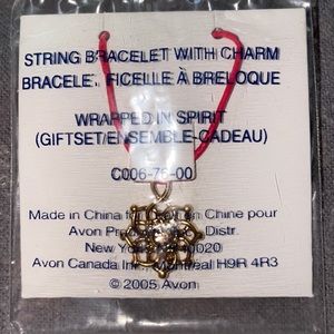 Avon String Bracelet with Charm